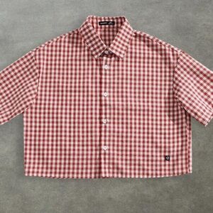 Men's Red Checkered Shirt